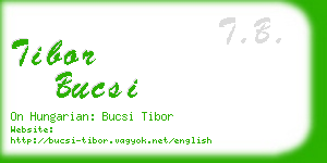 tibor bucsi business card